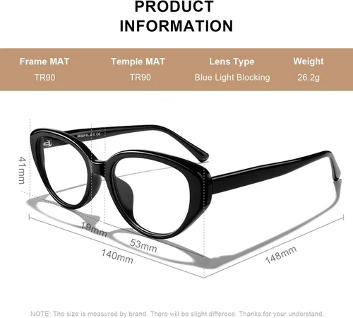Vista 6 de Gafas de lectura estilo ojo de gato retro clásicas para mujeres, anti luz azul, lectores para computadora