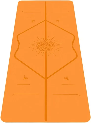 Vista 10 de Liforme Esterilla de yoga de viaje – Sistema de alineación patentado, agarre guerrero, antideslizante, ecológico, ultraligero y resistente al sudor