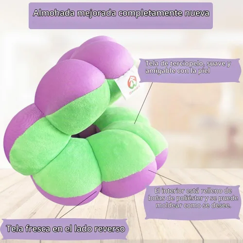 Vista 5 de Cojín Antiescaras, Almohada de Elevación para Codo Roto, Almohada Donut para Alivio de Presión en Manos y Pies, Almohadón de Soporte para Codo, Verde
