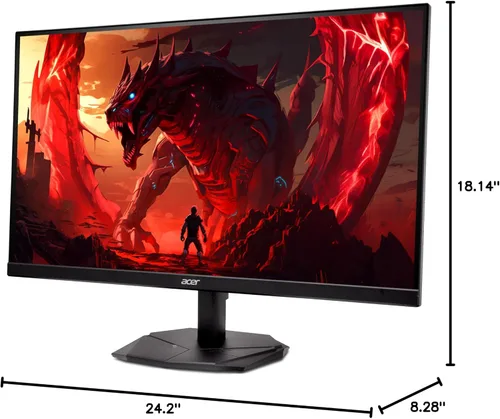 Vista 14 de Acer Nitro - Monitor para juegos IPS QHD 2560 x 1440 de 27 pulgadas AMD FreeSync Actualización de hasta 180 Hz Hasta 0.5 ms DCI-P3 95%
