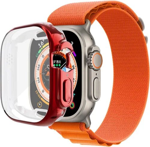 Vista 20 de Yrzper Funda protectora de pantalla compatible con Apple Watch Ultra de 1.732 pulgadas / Ultra 2 de 1.732 pulgadas, cubierta de TPU suave chapada