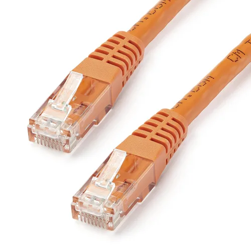 Vista 52 de StarTech. com Cable Ethernet CAT6 de 1 pie – Cable Ethernet CAT 6 Gigabit negro -650MHz 100W PoE++ RJ45 UTP moldeado Categoría 6 Network/Patch Cord
