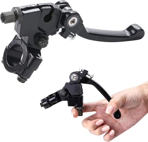 Vista 4 de Palanca de freno de embrague de aluminio plegable negra para manillar de 0.866 in 7/8 pulgadas 110cc 125cc 140cc TTR 125cc SSR Xmotos Apollo 125 Pit