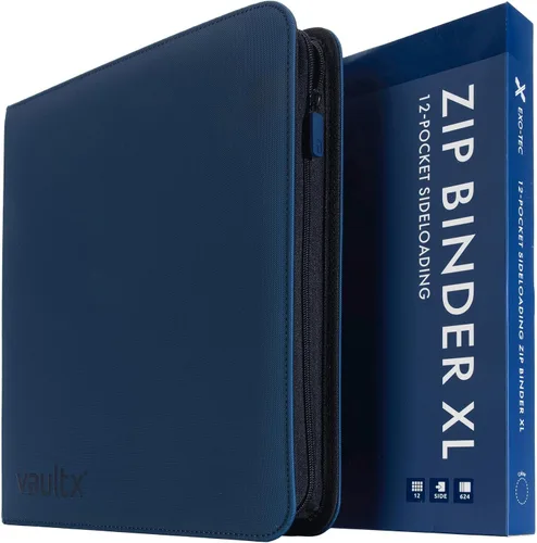 Vista 10 de Vault X Carpeta de tarjetas coleccionables con cremallera de 12 bolsillos Negro