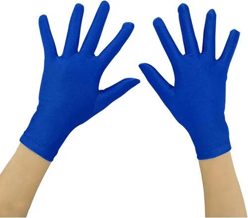 Vista 4 de Ensnovo Guantes de disfraz de dedo completo de elastano para niñas de 5 a 18 años