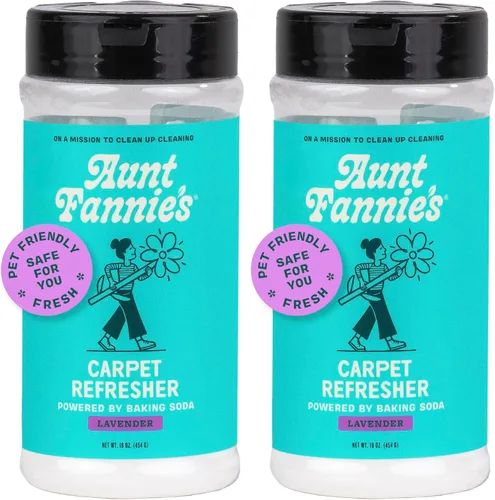 Vista 12 de Aunt Fannie's Polvo Refrescante y Desodorante para Alfombras, Eliminador de Olores Multiusos para Alfombras, Alfombras y Tapicería para Hogares