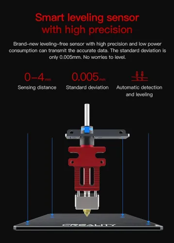 Vista 4 de Original CR6 SE Hotend Extrusora Kit Completo Ensamblado para CR-6 MAX Impresora 3D CR-6 SE 3D Printer Accessories Printhead w/ Auto leveling