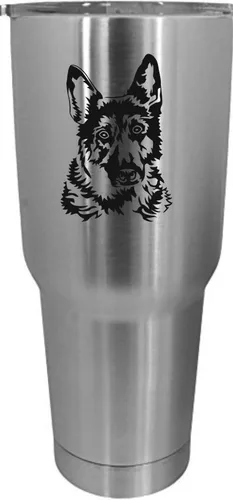 Vista 4 de Cairn Terrier - Vaso grabado con temática de perro, 30 onzas