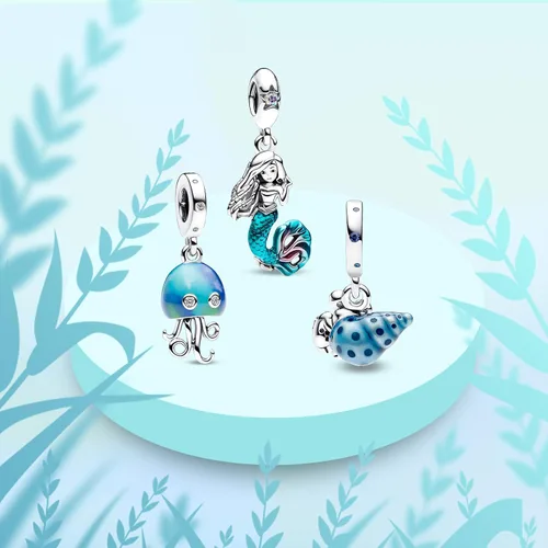 Vista 2 de 925 Sterling Silver Charms for Bracelets Necklaces Cartoon Animal Three in one Pendants Beads, Cartoon Charms Jewelry Gift for Women Girls