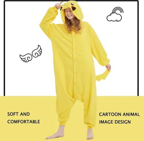 Vista 5 de SWEETXIN Adult Kid Unisex Onesie Pajamas Halloween Christmas Sleepwear Jumpsuit Cosplay Costume Suit for Women and Men