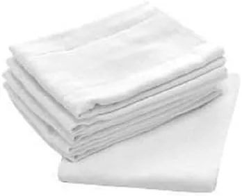 Vista 2 de Pañales de tela 100 % algodón prémium para bebé, paquete de 3 reutilizables, lavables a máquina, multiusos, plegado plano unisex