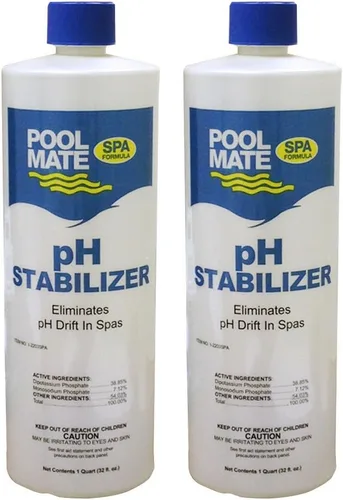 Vista 4 de Pool Mate Equilibrador de pH prémium de 1 cuarto de galón para jacuzzis, estabiliza el pH al rango correcto, fabricado en Estados Unidos
