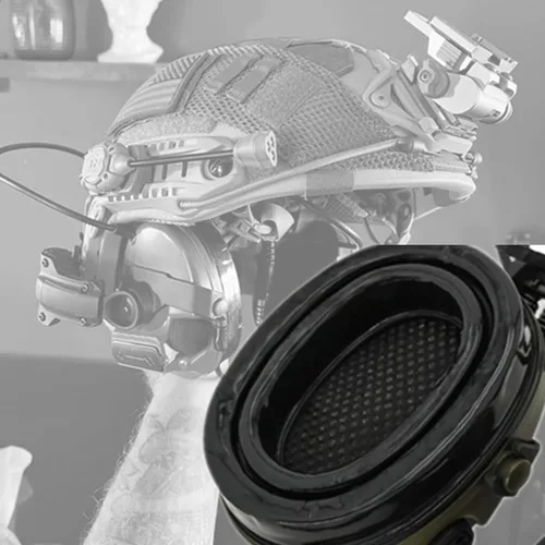 Vista 5 de Auriculares tácticos HEARFALCOM COMAT III Adaptador táctico para carril ARC de casco Adaptador de carril ARC de casco táctico versión no militar