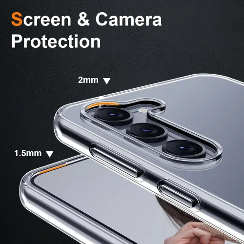 Vista 5 de Funda de silicona transparente para Samsung Galaxy S23 Plus, fina