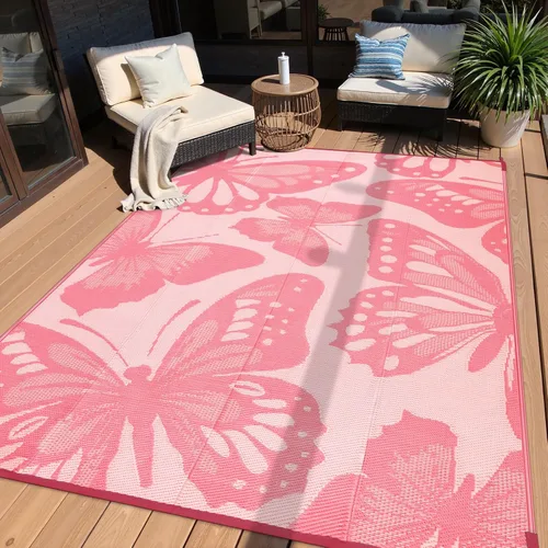 Vista 37 de Anidaroel Alfombra de área para exteriores para patio, 4 x 6 pies, impermeable, reversible, alfombra de paja de plástico para exteriores, alfombra