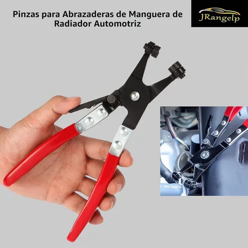Vista 2 de Alicates de abrazadera de manguera de radiador automotriz, alicates de abrazadera de resorte profesional, herramienta de abrazadera de manguera