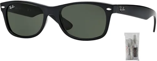 Vista 2 de Ray-Ban RB2132 NEW WAYFARER - Gafas de sol para hombres y mujeres + paquete con kit de cuidado de gafas de cortesía de diseñador iWear