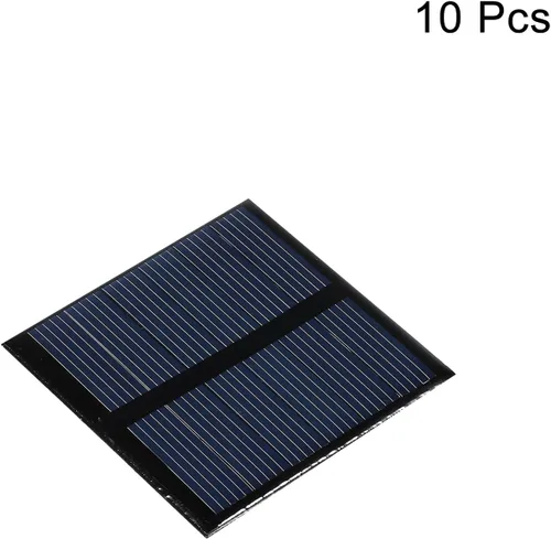 Vista 3 de MECCANIXITY Mini célula de panel solar 3V 125mA 0.375W 2.047 in x 2.047 in para proyecto de energía eléctrica DIY paquete de 10