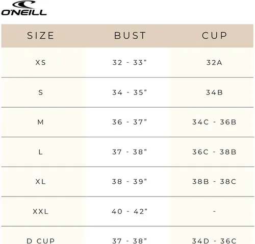 Vista 6 de O'NEILL Top de bikini estándar para mujer con bralette de Pismo de agua salada