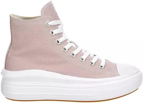 Vista 2 de Converse Chuck Taylor All Star - Tenis unisex con plataforma alta color malva piedrarosablanco