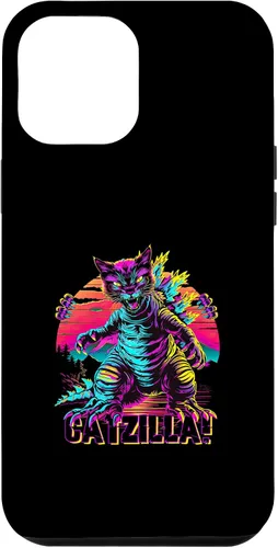 Vista 6 de iPhone 15 Streetwear Synthwave 80s 90s Catzilla Cat Japanese teen Case