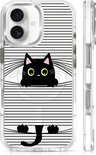 Vista 88 de Funda para iPhone 13 Pro, transparente con bonito patrón de tiburón azul, compatible con Magsafe funda protectora suave para mujeres y niñas (blanco)