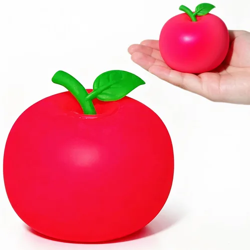 Vista 7 de Bola Mochi de manzana verde, figuras en miniatura, figuras de frutas