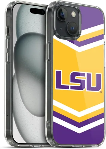 Vista 25 de Head Case Designs Funda de gel suave con licencia oficial de la Universidad Estatal de Louisiana LSU Camou compatible con Apple iPhone 7 Plus/iPhone