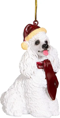 Vista 19 de Design Toscano - Figura de perro para decoración navideña.