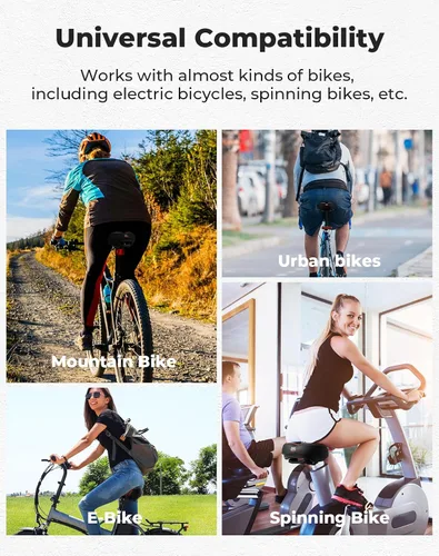 Vista 5 de KEMIMOTO Bike Seat Cushion with Soft Foam Padded, Comfortable Bike Seat for Men Women, Bicycle Saddle for Touring, Exercise Bicycle, Commuter, Travel