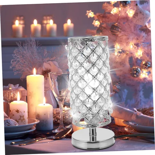 Vista 2 de DOITOOL Lámpara de escritorio de cristal única pequeña lámpara de mesa táctil para iluminación decorativa casera