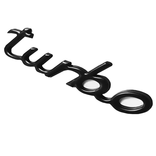 Vista 4 de OnlyYou.X - Adhesivo adhesivo con emblema Turbo Badge 3D compatible con camioneta universal y coche, color negro, 2 piezas de metal