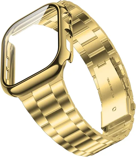 Vista 9 de Wolait Compatible con Apple Watch Band de 1.929 in 1.811 in 1.772 in 1.732 in 1.654 in 1.496 in 1.575 in 1.614 in, correas de acero inoxidable