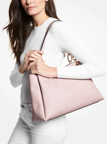 Vista 4 de Michael Kors Trisha - Bolso de hombro grande para mujer, con cartera triple a juego