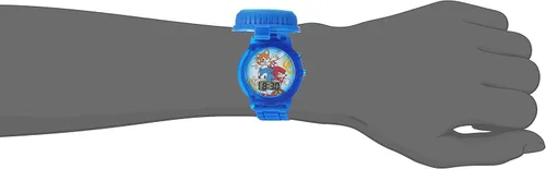 Vista 3 de Sonic The Hedgehog SNC4020 Reloj de cuarzo azul con pantalla digital para niños, Azul Patchwork