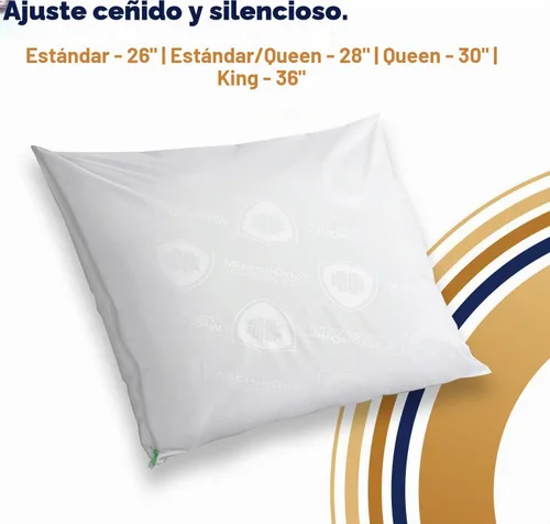 Vista 6 de CleanRest PRO Max - Protector de almohada impermeable, tamaño King, con cremallera (paquete de 1), a prueba de alérgenos y insectos de cama