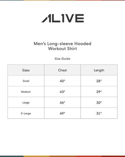Vista 6 de Alive - Camiseta de manga larga con capucha para hombre, ligera, para ejercicio, pesca, ropa al aire libre