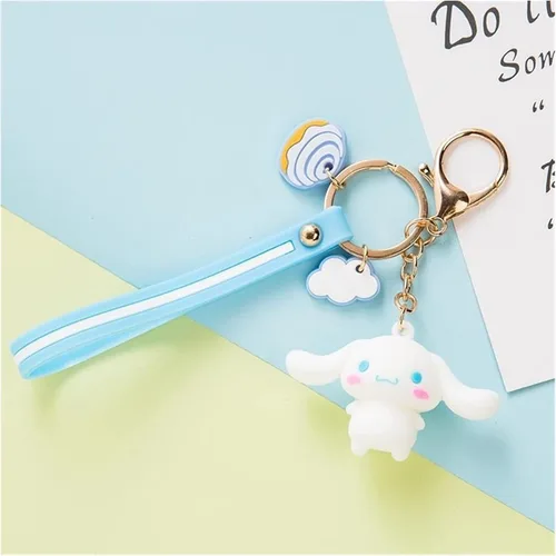 Vista 3 de HENGNICE Encantador llavero de anime accesorios lindos Kawaii regalos creativos adorable llavero llavero llavero monedero bolso coche encantos