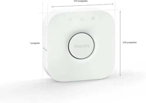 Vista 5 de Philips Hue Puente inteligente (Modelo Antiguo, compatible con Amazon Alexa, Apple HomeKit y Google Assistant).