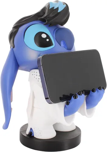 Vista 5 de Exquisite Gaming Elvis Stitch - Soporte para controlador y soporte para teléfono, figura con licencia de Disney