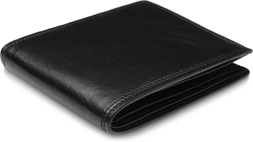 Vista 3 de Bosca - Cartera ejecutiva de piel de 8 bolsillos para hombre