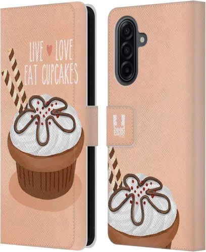Vista 276 de Head Case Designs Assortment Cupcakes Happiness Leather Wallet Case Compatible with Samsung Galaxy A07 4G Surtido
