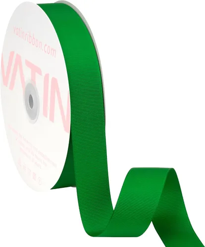Vista 242 de VATIN Cinta de Grogrén Negra, 1-1/2" x 50 Yardas Continuas, Cinta de Grogrén de Poliéster Negra, Usar para Lazos de Bricolaje, Accesorios