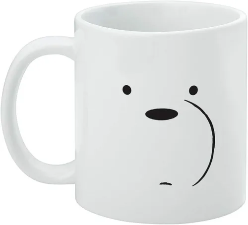 Vista 3 de We Bare Bears - Taza de café de cerámica con diseño de oso de hielo, tazas de regalo novedosas para café, té y bebidas calientes, 11 onzas