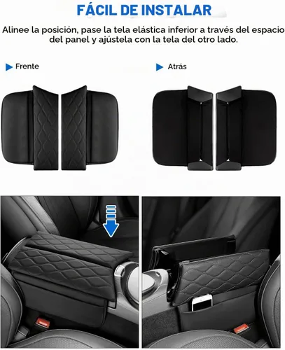 Vista 7 de Karltys - Funda de consola central para Mercedes Benz Clase E W213 2017-2023, CLS 450 C257 2019-2023, protector de reposabrazos de piel sintética