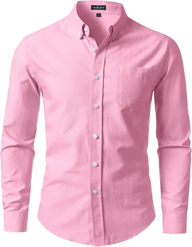 Vista 13 de LucMatton Camisa Oxford ligera de manga larga para hombre
