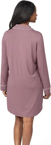 Vista 5 de Kindred Bravely Camisón de lactancia con botones Clea Camisón de maternidad de manga larga