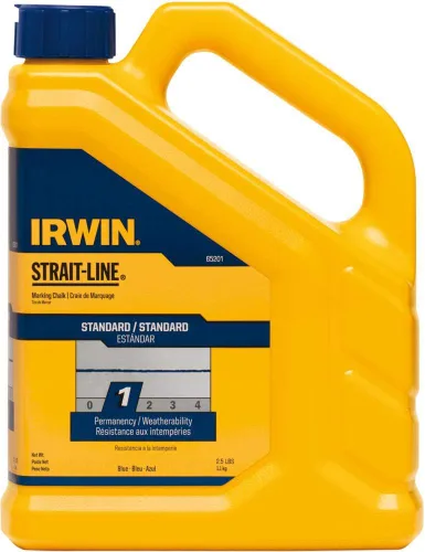 Vista 2 de IRWIN Tools STRAIT-LINE 65201 - Tiza de marcado estándar, 2.5 libras, azul (65201)