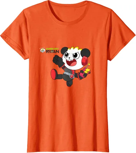 Vista 54 de Ryan's World Super Spy Combo Panda Camiseta, gris, S Asfalto