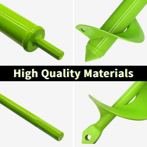 Vista 5 de TCBWFY Paquete de 4 brocas de taladro en espiral para jardín – Acero resistente de alta durabilidad, resistente a la corrosión – Perfecto